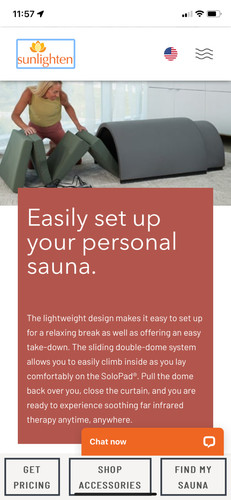 Sunlighten solo mobile - mobile, sauna